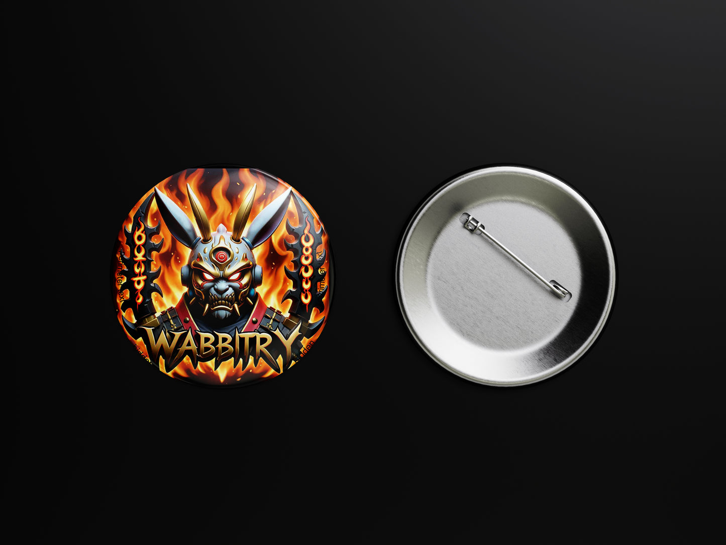 Wabbitry Flames Button