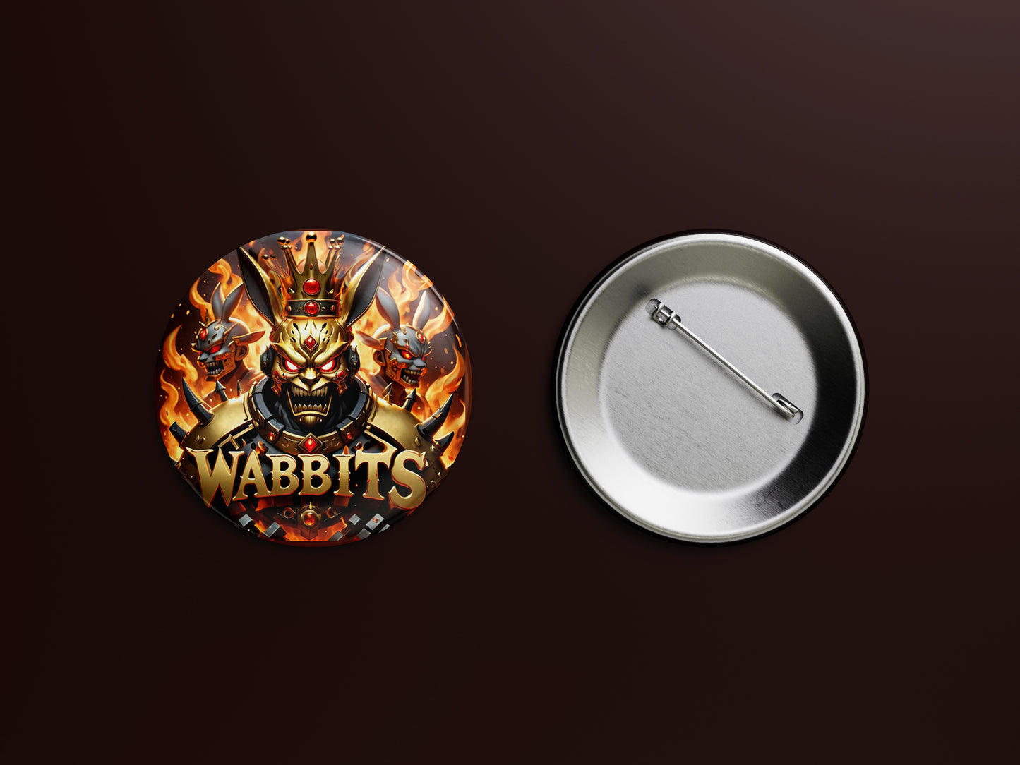 Wabbits Flames Button