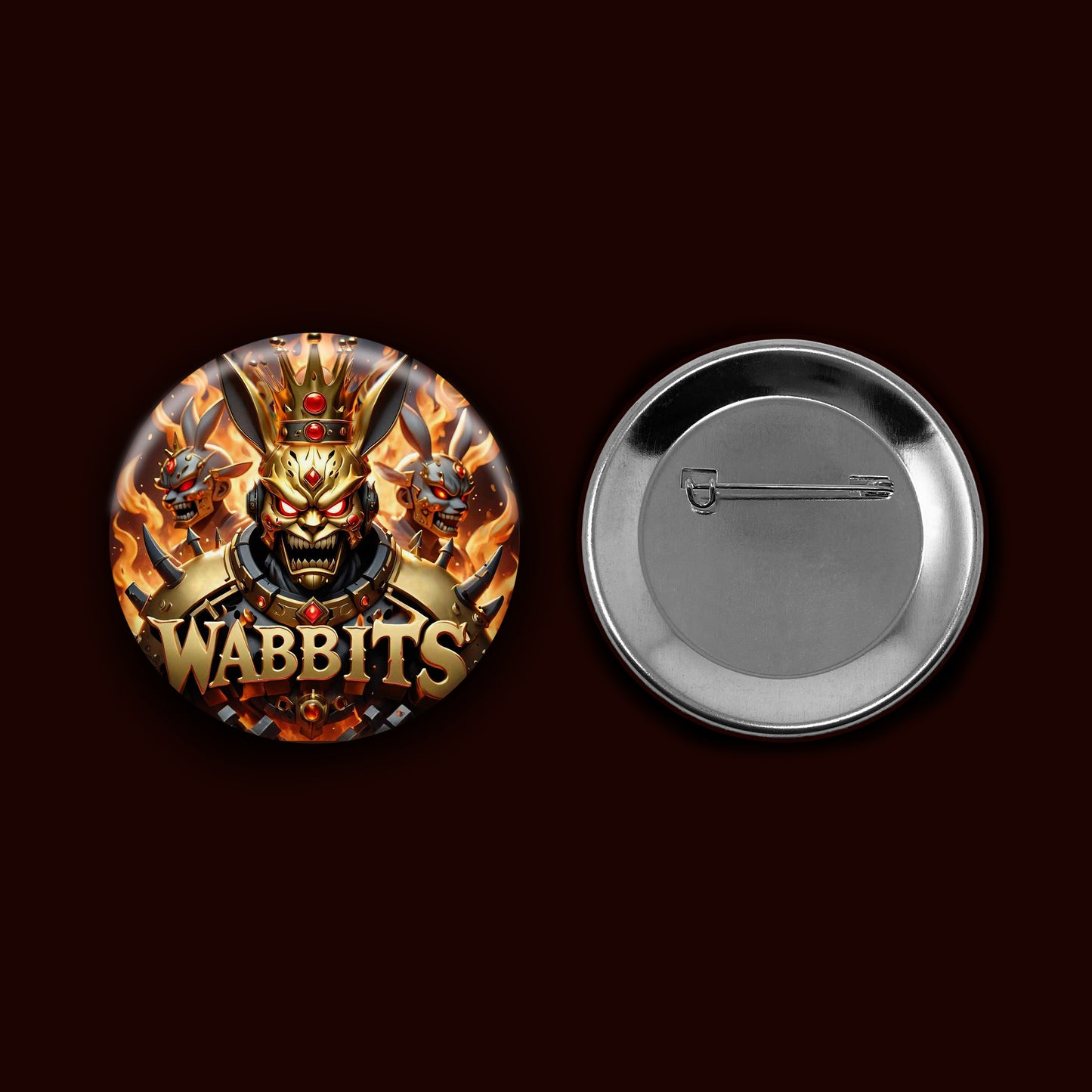 Wabbits Flames Button